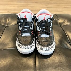 Air Jordan 3 Retro OG Black Cement sz US 6Y